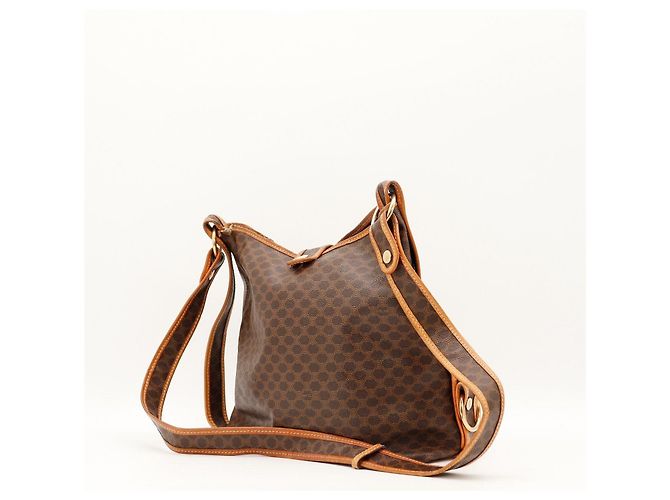 Céline Bolso de hombro Celine Monogram Castaño Monograma - vista 4