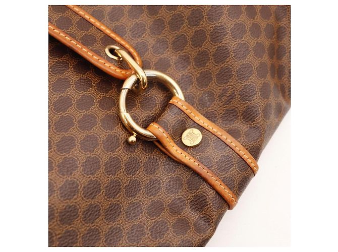 Céline Bolso de hombro Celine Monogram Castaño Monograma - vista 6
