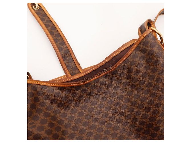 Céline Bolso de hombro Celine Monogram Castaño Monograma - vista 8