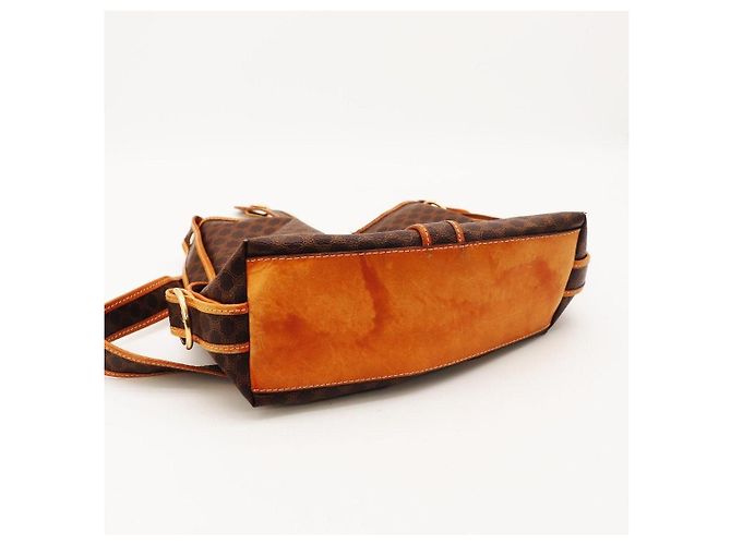 Céline Bolso de hombro Celine Monogram Castaño Monograma - vista 9