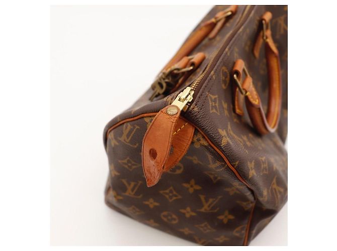 Bolso Louis Vuitton Speedy 30 Monogram Canvas Castaño - vista 10