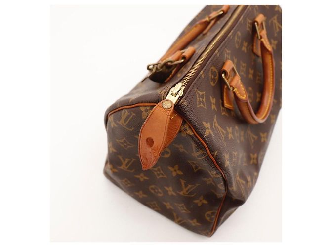 Bolso Louis Vuitton Speedy 30 Monogram Canvas Castaño - vista 11