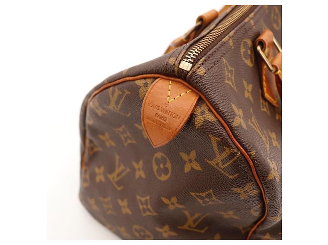 Bolso Louis Vuitton Speedy 30 Monogram Canvas Castaño - vista 14