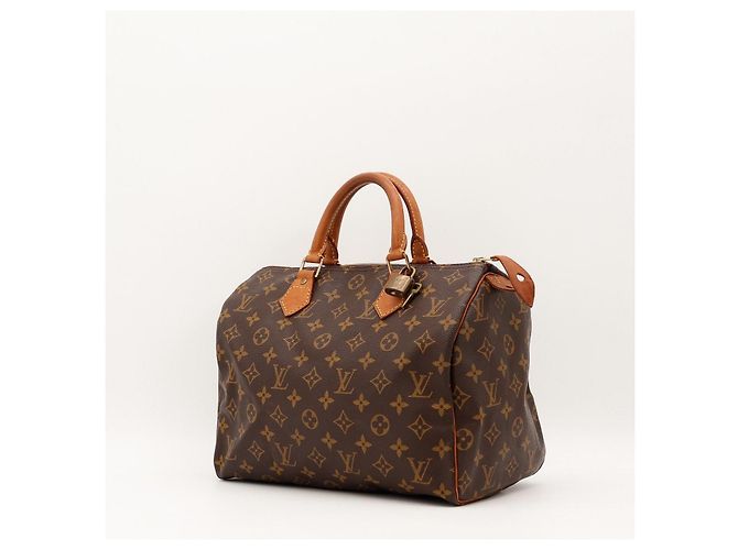 Bolso Louis Vuitton Speedy 30 Monogram Canvas Castaño - vista 2