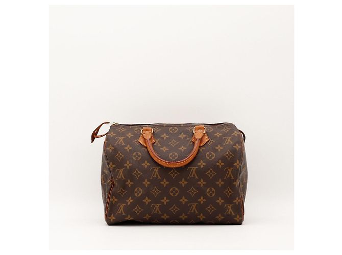 Bolso Louis Vuitton Speedy 30 Monogram Canvas Castaño - vista 4