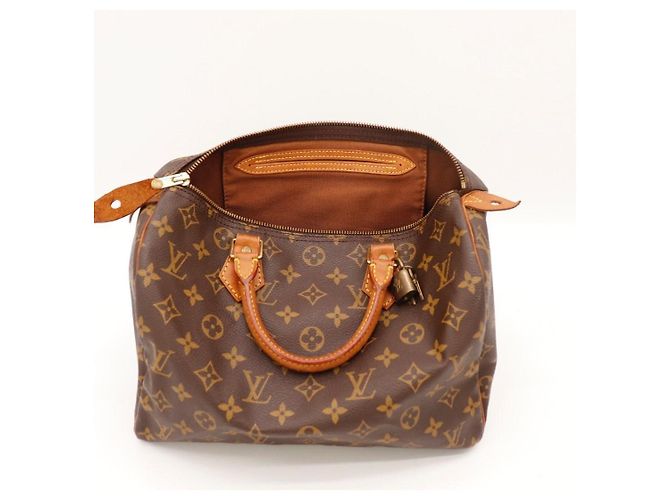 Bolso Louis Vuitton Speedy 30 Monogram Canvas Castaño - vista 7