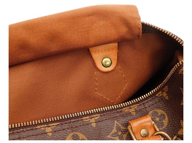 Bolso Louis Vuitton Speedy 30 Monogram Canvas Castaño - vista 8