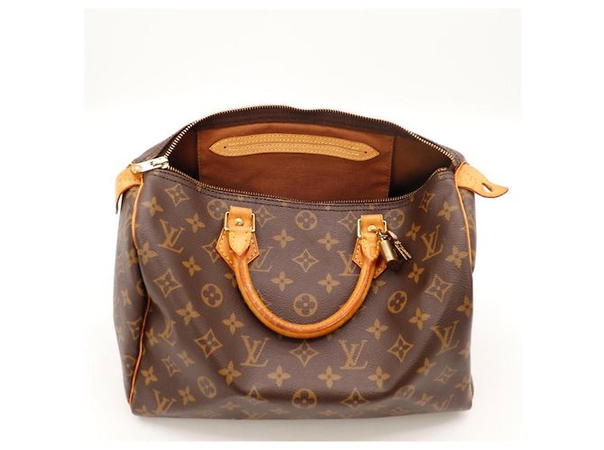 Bolso de mano Louis Vuitton Speedy 30 Monogram Canvas Castaño Monograma - vista 7