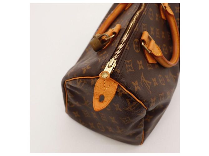 Bolso de mano Louis Vuitton Speedy 30 Monogram Canvas Castaño Monograma - vista 9