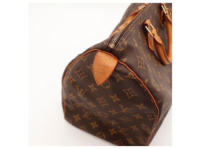 Bolsa Louis Vuitton Speedy 30 Monogram Canvas Marrom Monograma - vista 13