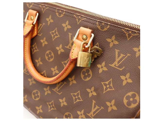 Bolsa Louis Vuitton Speedy 30 Monogram Canvas Marrom Monograma - vista 9