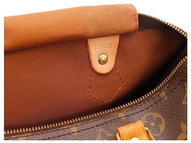 Sac à main Louis Vuitton Speedy 30 Monogram Canvas Marron Monogramme - vue 8