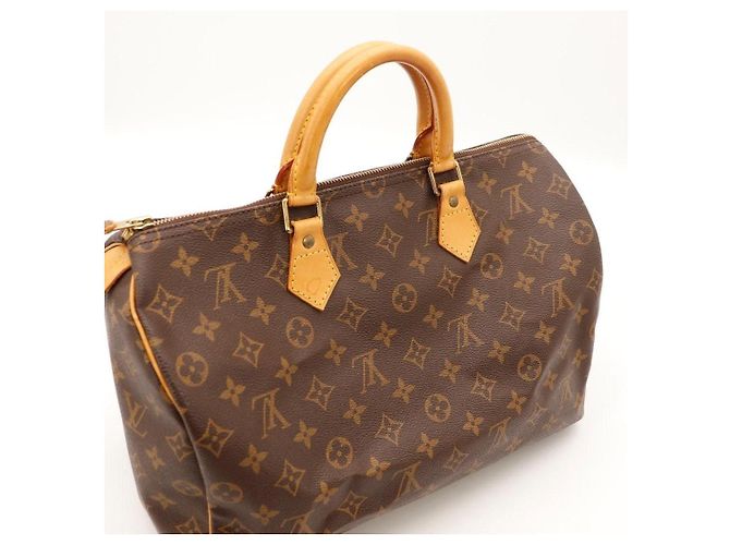 Bolso Louis Vuitton Speedy 30 Monogram Canvas Castaño - vista 10