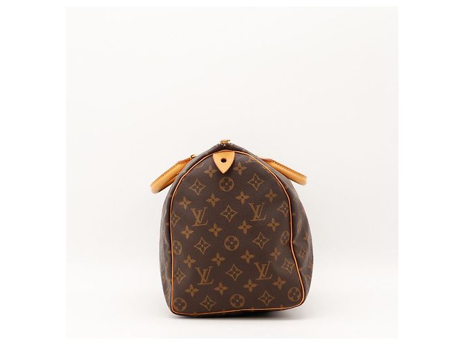 Bolso Louis Vuitton Speedy 30 Monogram Canvas Castaño - vista 3