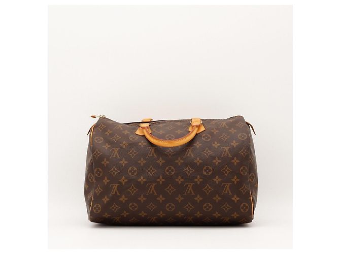 Bolso Louis Vuitton Speedy 30 Monogram Canvas Castaño - vista 4