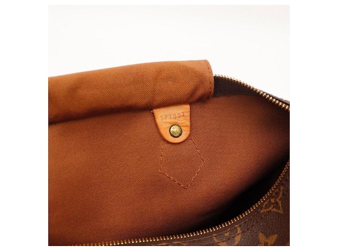 Bolso Louis Vuitton Speedy 30 Monogram Canvas Castaño - vista 8