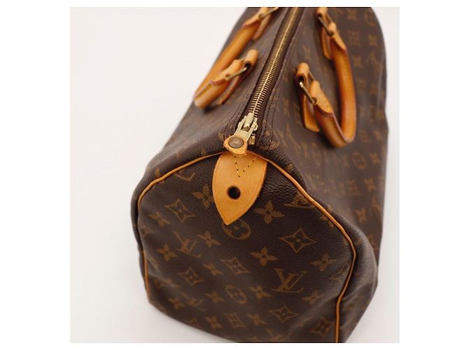 Bolso Louis Vuitton Speedy 30 Monogram Canvas Castaño - vista 9