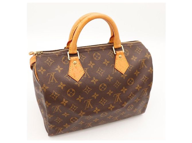 Bolsa Louis Vuitton Speedy 30 Monogram Canvas Marrom Monograma - vista 10