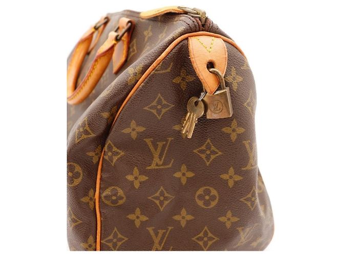 Bolso Louis Vuitton Speedy 30 Monogram Canvas Castaño Monograma - vista 11