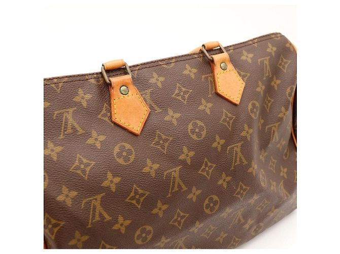 Bolso Louis Vuitton Speedy 30 Monogram Canvas Castaño Monograma - vista 12