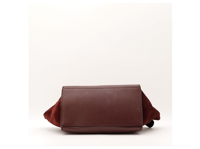 Céline Bolsa Celine Trio Bege Bordeaux - vista 5