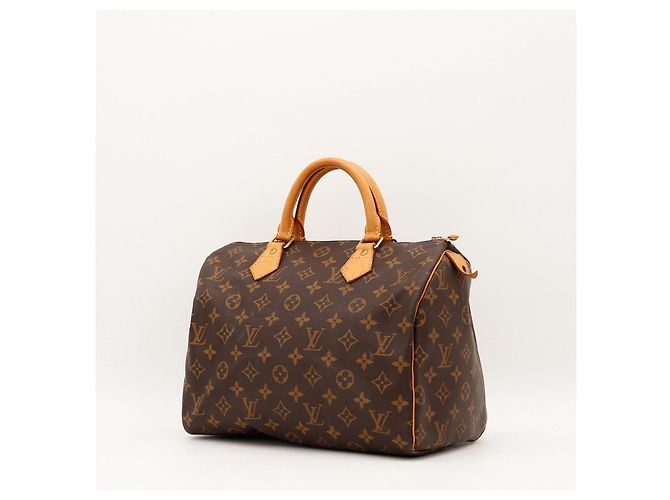 Borsa Louis Vuitton Speedy 30 Monogram Canvas Marrone Monogramma - vista 2