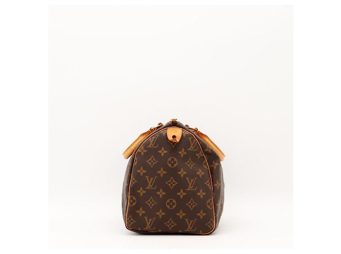 Borsa Louis Vuitton Speedy 30 Monogram Canvas Marrone Monogramma - vista 3