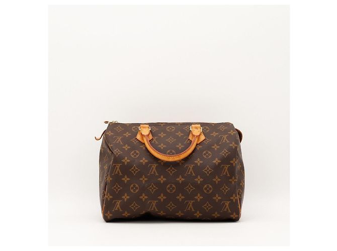 Borsa Louis Vuitton Speedy 30 Monogram Canvas Marrone Monogramma - vista 4