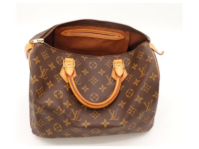 Borsa Louis Vuitton Speedy 30 Monogram Canvas Marrone Monogramma - vista 7