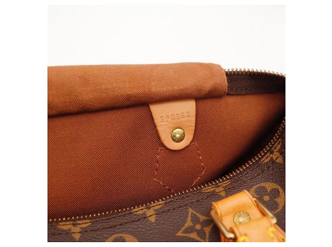 Borsa Louis Vuitton Speedy 30 Monogram Canvas Marrone Monogramma - vista 8