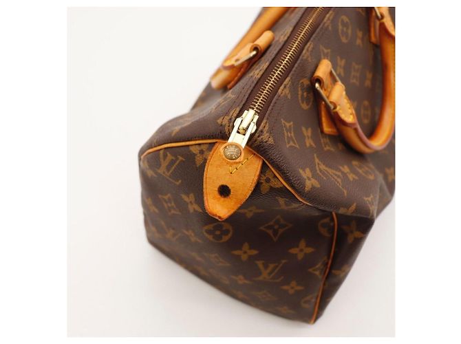 Borsa Louis Vuitton Speedy 30 Monogram Canvas Marrone Monogramma - vista 9
