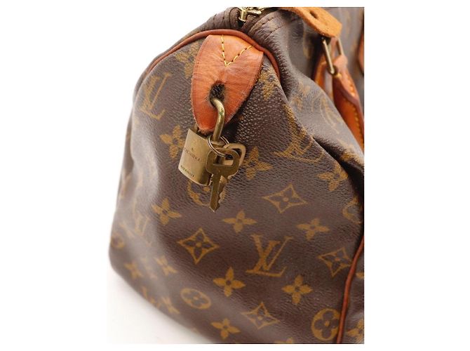 Sac à main Louis Vuitton Speedy 30 Monogram Canvas Marron Monogramme - vue 10