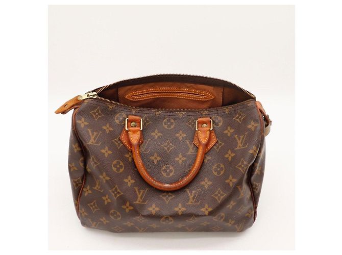 Sac à main Louis Vuitton Speedy 30 Monogram Canvas Marron Monogramme - vue 7