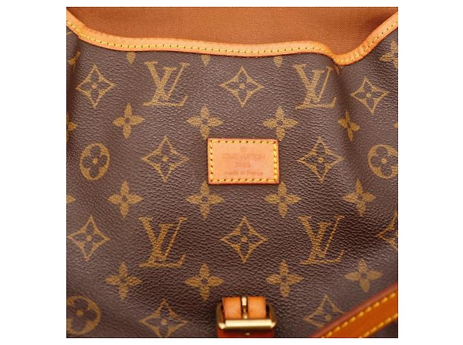 Mochila Louis Vuitton Monogram Canvas Montsouris GM Castaño Monograma - vista 7