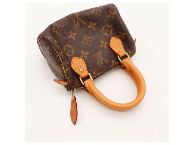 Sac à main Louis Vuitton Speedy Nano Monogram Canvas Marron Monogramme - vue 10