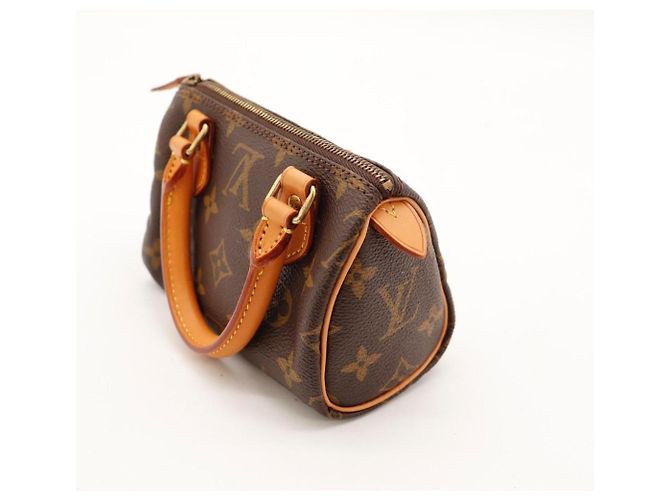Sac à main Louis Vuitton Speedy Nano Monogram Canvas Marron Monogramme - vue 11