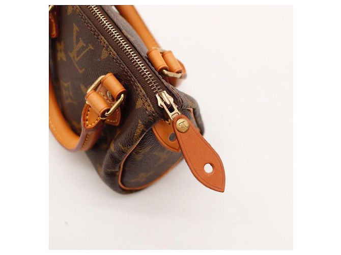 Sac à main Louis Vuitton Speedy Nano Monogram Canvas Marron Monogramme - vue 9