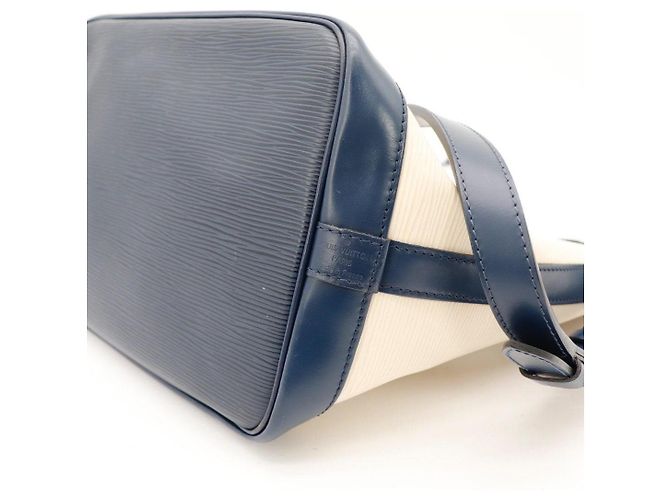 Borsa a secchiello Louis Vuitton Noe in pelle Epi Beige Blu scuro - vista 10