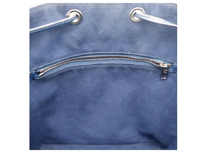 Borsa a secchiello Louis Vuitton Noe in pelle Epi Beige Blu scuro - vista 11