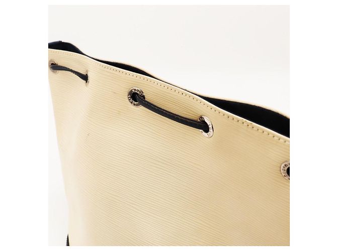 Borsa a secchiello Louis Vuitton Noe in pelle Epi Beige Blu scuro - vista 8
