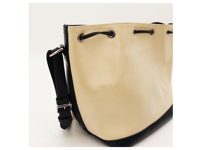 Borsa a secchiello Louis Vuitton Noe in pelle Epi Beige Blu scuro - vista 9