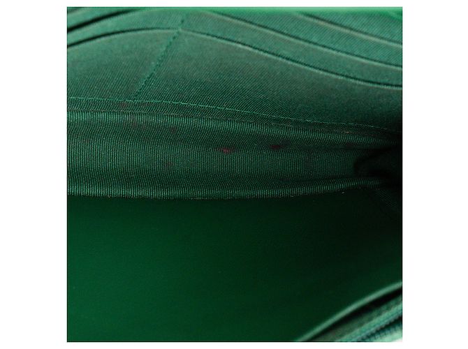 CHANEL - Borsa a tracolla Wallet On Chain Classique/Timeless in pelle liscia verde - vista 7