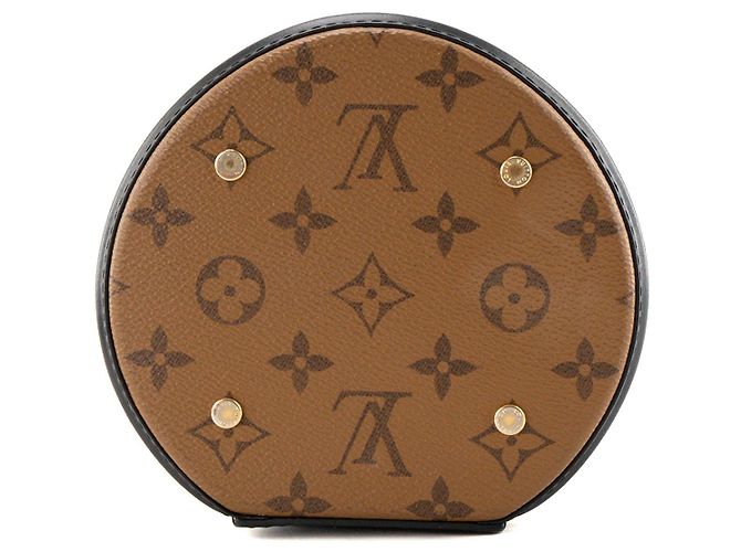 LOUIS VUITTON - Sac à bandoulière Cannes Louis Vuitton en toile enduite monogrammée reverse Marron - vue 4