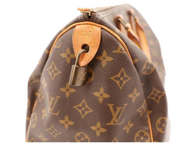 Bolso Louis Vuitton Speedy 30 Monogram Canvas Castaño Monograma - vista 10