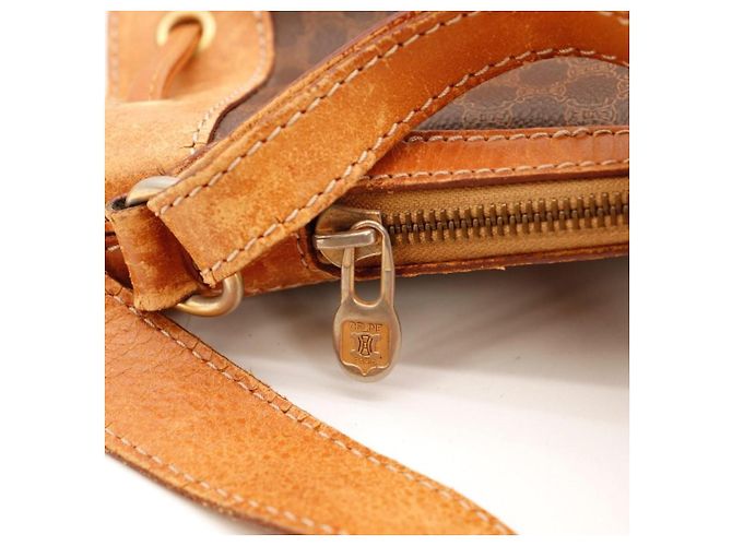 Céline Borsa a secchiello Celine Macadam Monogram Marrone Monogramma - vista 10