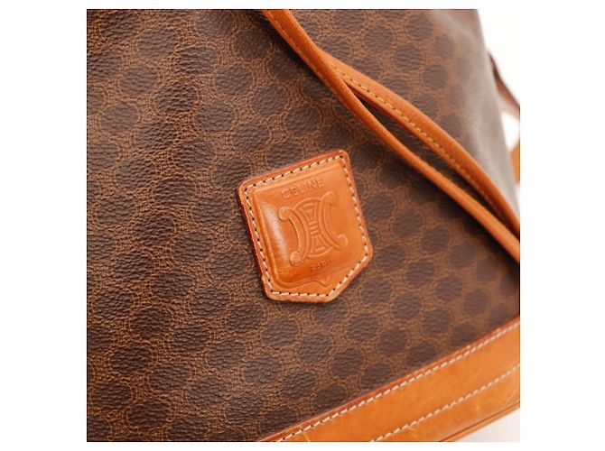 Céline Borsa a secchiello Celine Macadam Monogram Marrone Monogramma - vista 8