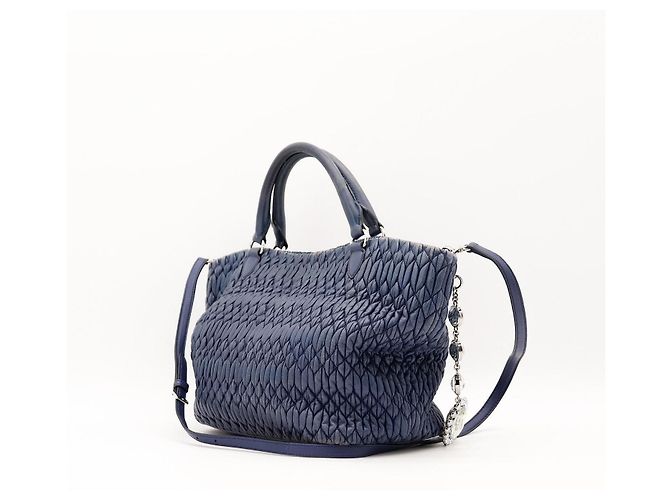 Miu Miu Matelassé Handtasche Blau - Ansicht 3