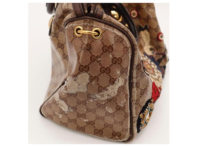 Borsa Boston Gucci Monogram con Applicazioni - vista 11