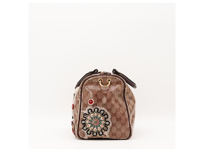 Borsa Boston Gucci Monogram con Applicazioni - vista 3