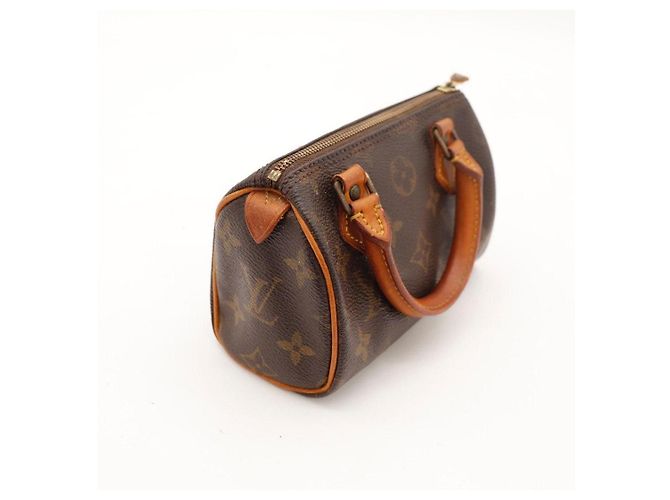 Sac à main Louis Vuitton Speedy Nano Monogram Canvas Marron Monogramme - vue 11